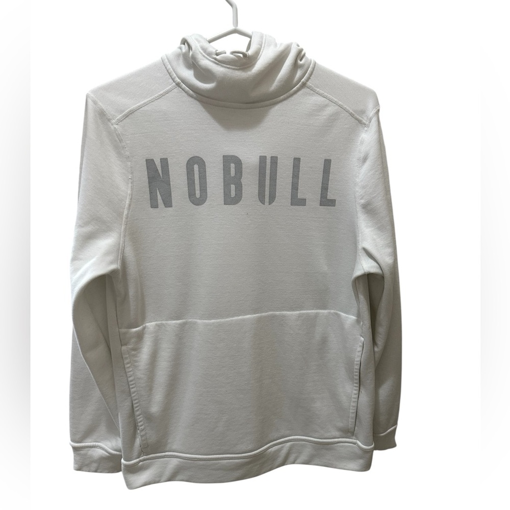 NOBULL white training hoodie size Small men’s